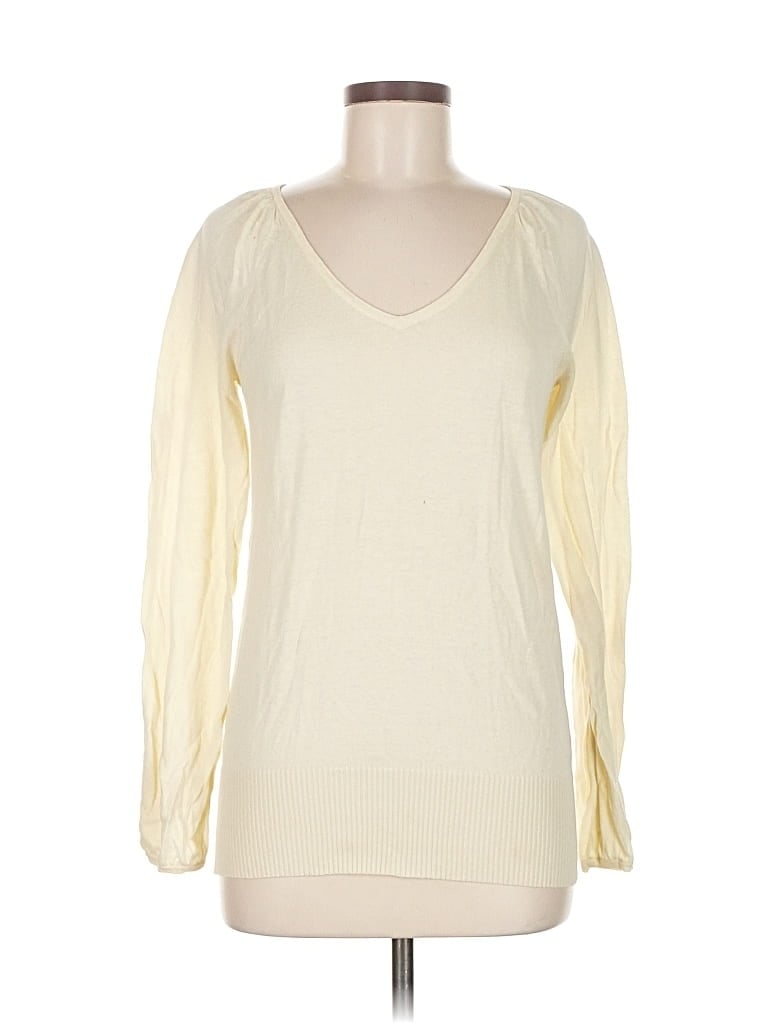 Pre-owned Express Long Sleeve T-shirt In White