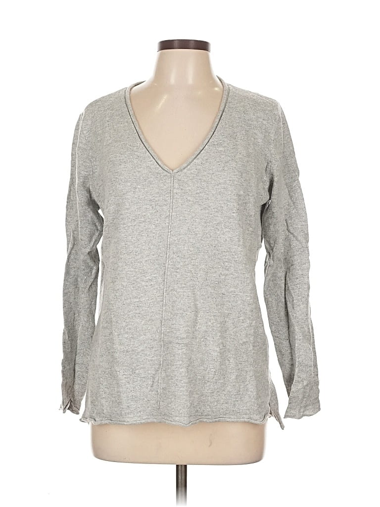 Pre-owned J.crew Factory Store Pullover Sweater In Gray