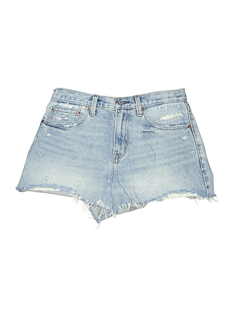 Pre-owned Abercrombie & Fitch Denim Shorts In Blue