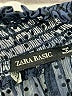 Zara Basic 100% Polyester Black Blue 3/4 Sleeve Blouse Size XS - photo 7
