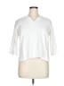Talbots 100% Cotton White 3/4 Sleeve Top Size 1X (petite) - photo 1