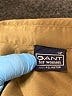 Gant 100% Polyester Metallic Tan Long Sleeve Blouse Size 12 - photo 7