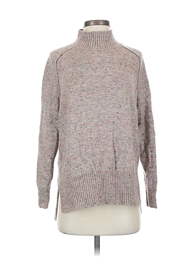 Pre-owned Ann Taylor Loft Turtleneck Sweater In Gray