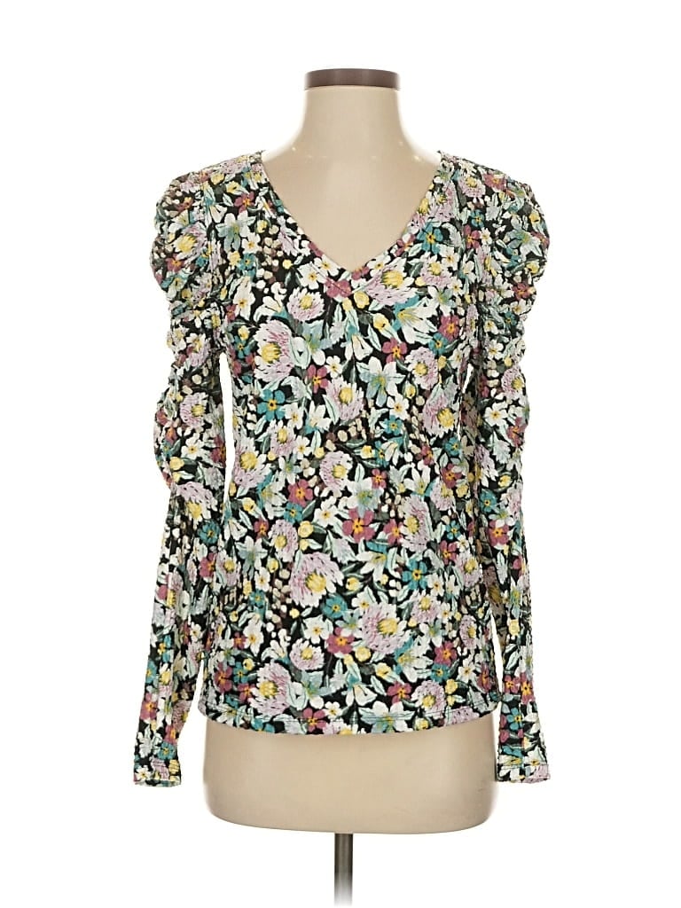 Pre-owned Ann Taylor Loft Long Sleeve Blouse In Green