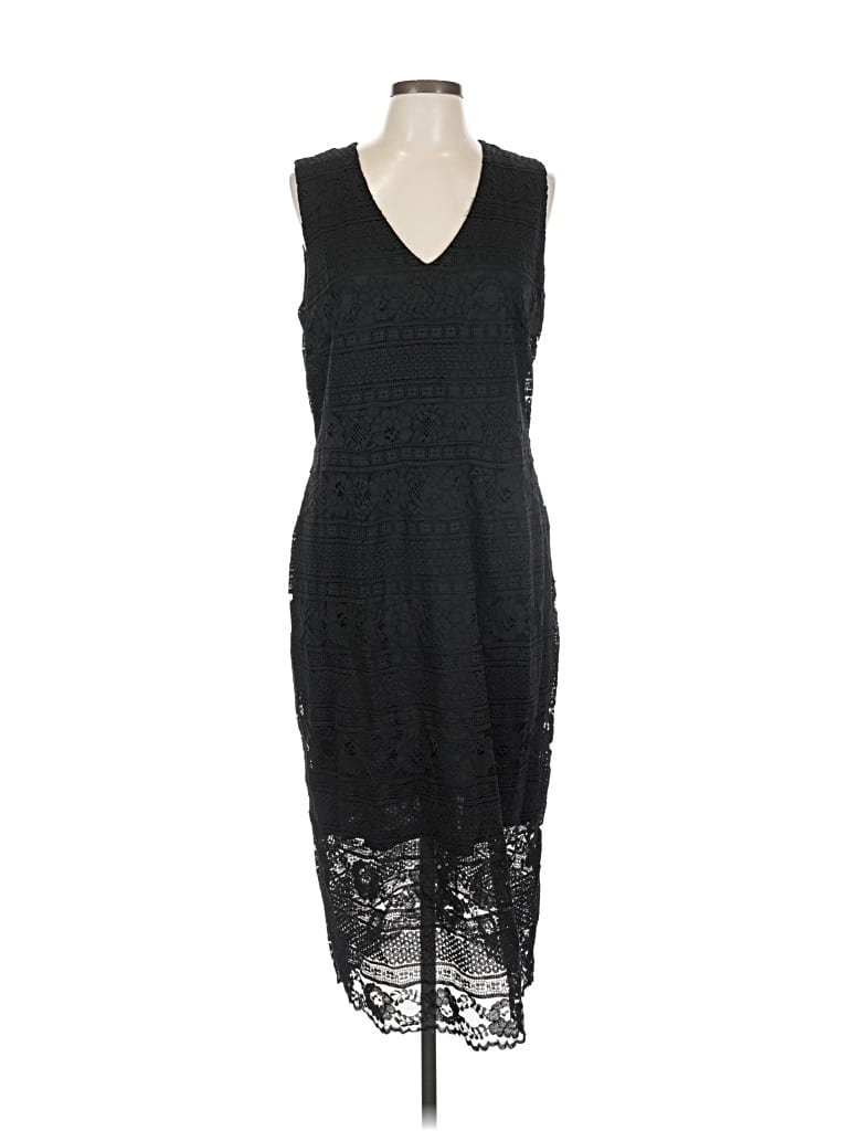 Pre-owned H&m Cocktail Dress In Black