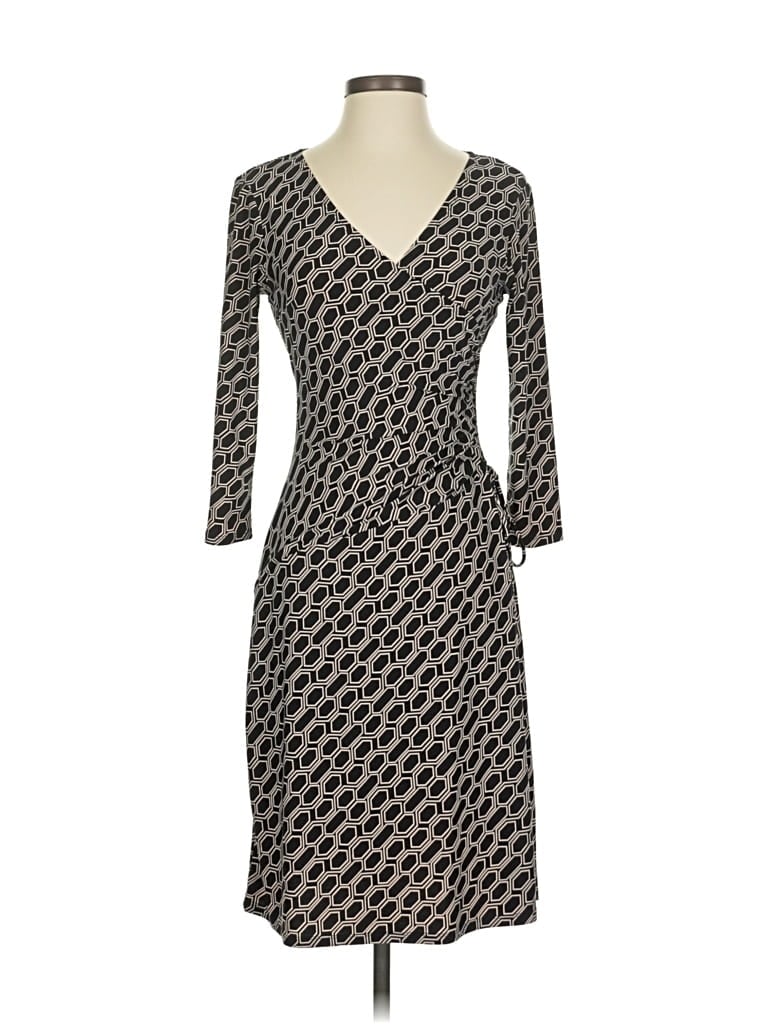 Pre-owned Evan Picone Casual Dress In Black