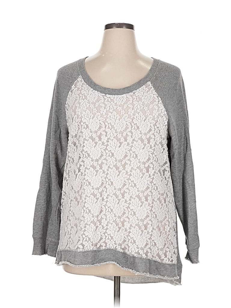 Pre-owned Torrid Pullover Sweater In Gray
