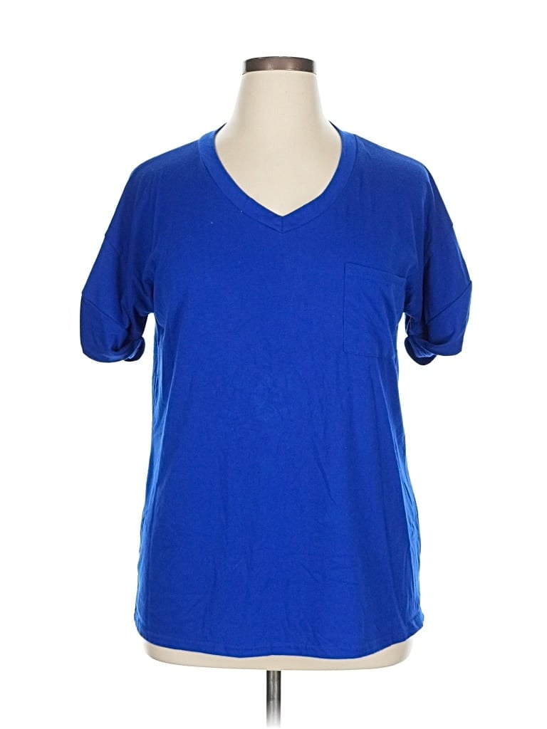 Pre-owned Miholl Short Sleeve T-shirt In Blue