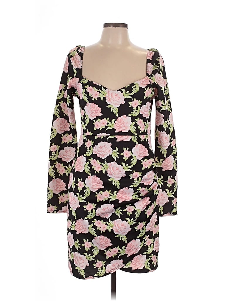 Pre-owned Prettylittlething Cocktail Dress In Black