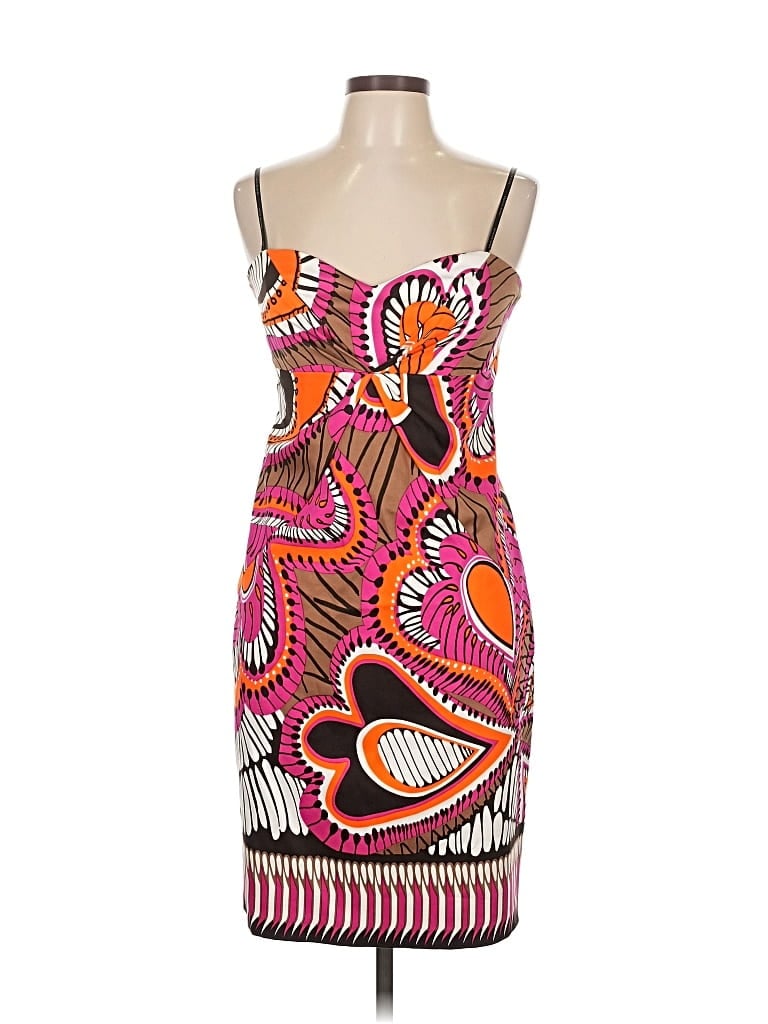 Pre-owned David Meister Cocktail Dress In Brown