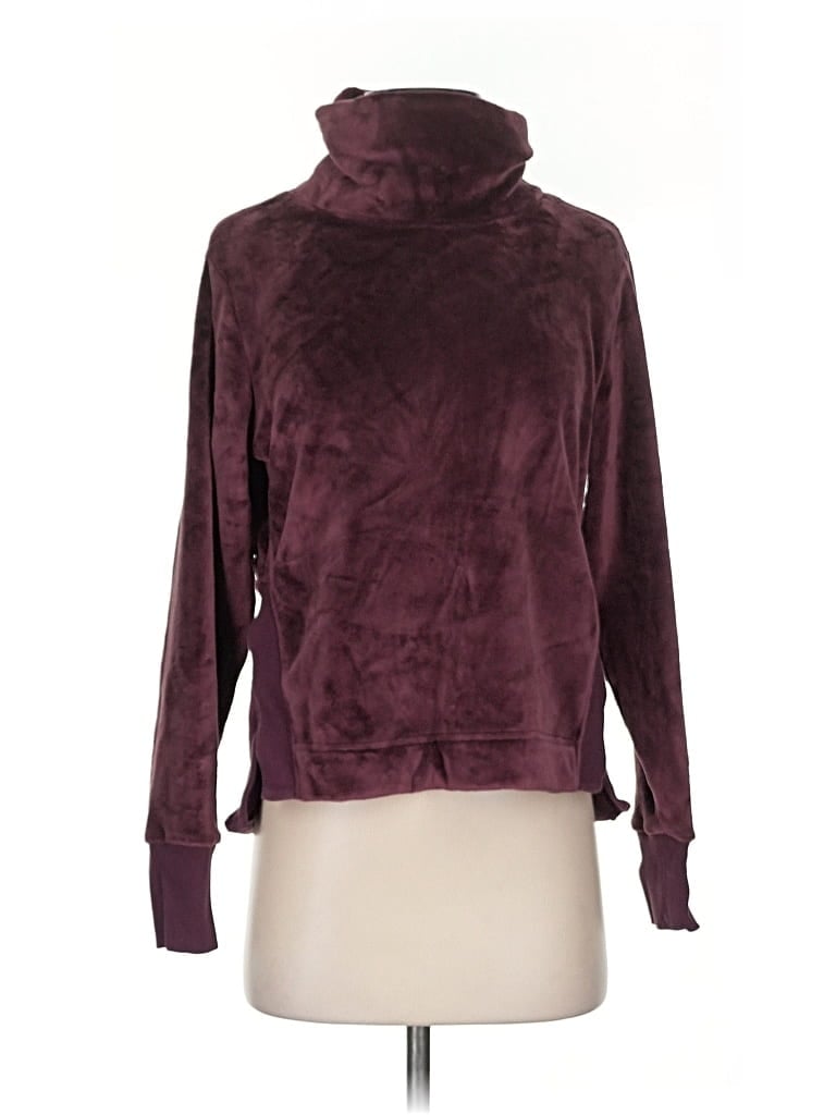 Pre-owned Athleta Turtleneck Sweater In Burgundy