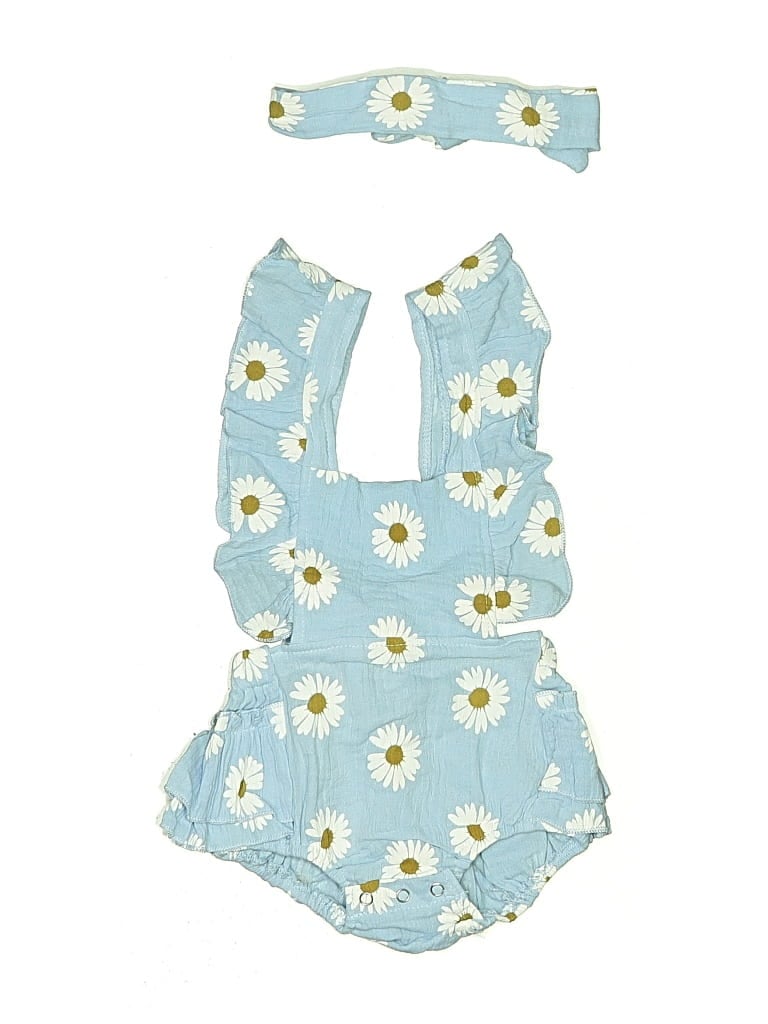 UNBRANDED Pre-owned Kids' Short Sleeve Outfit In Blue