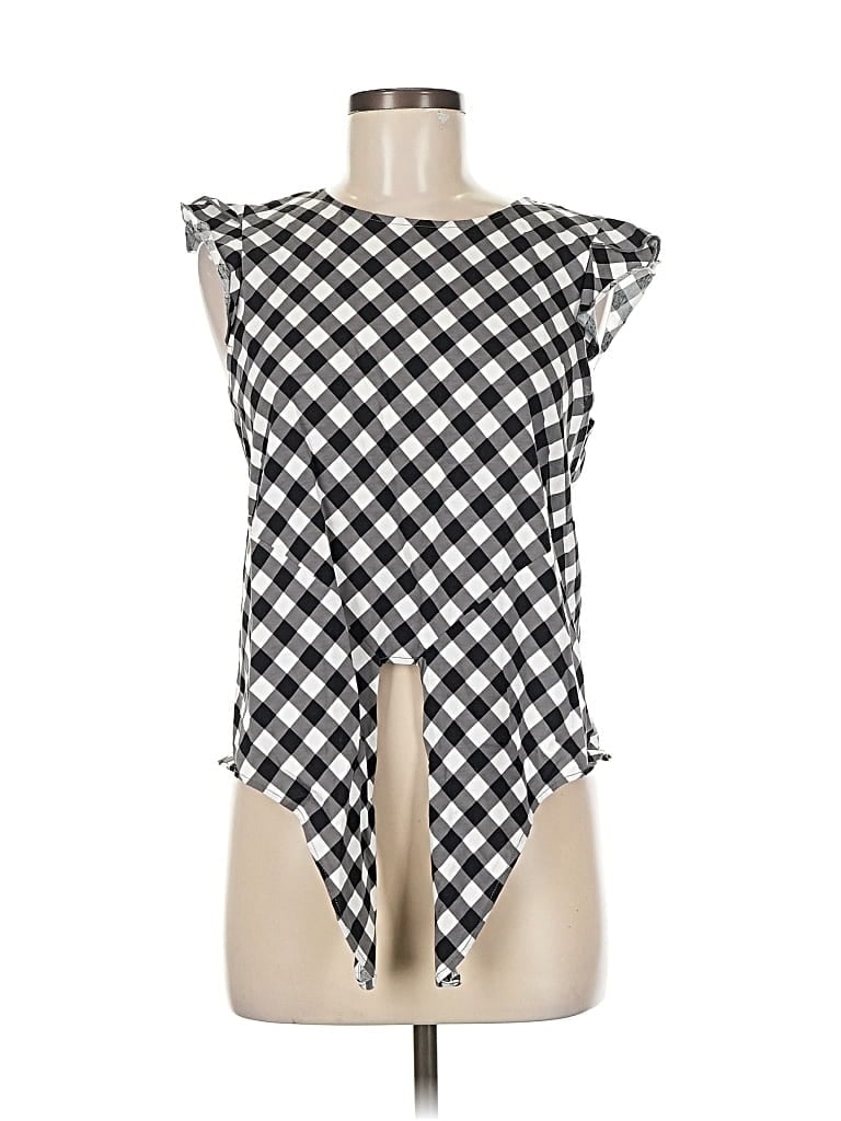 Pre-owned Ann Taylor Factory Sleeveless Blouse In Black