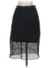 Tibi 100% Leather Solid Black Leather Skirt Size 0 - photo 2