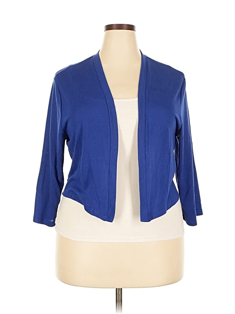 Pre-owned Unbranded Cardigan Sweater In Blue