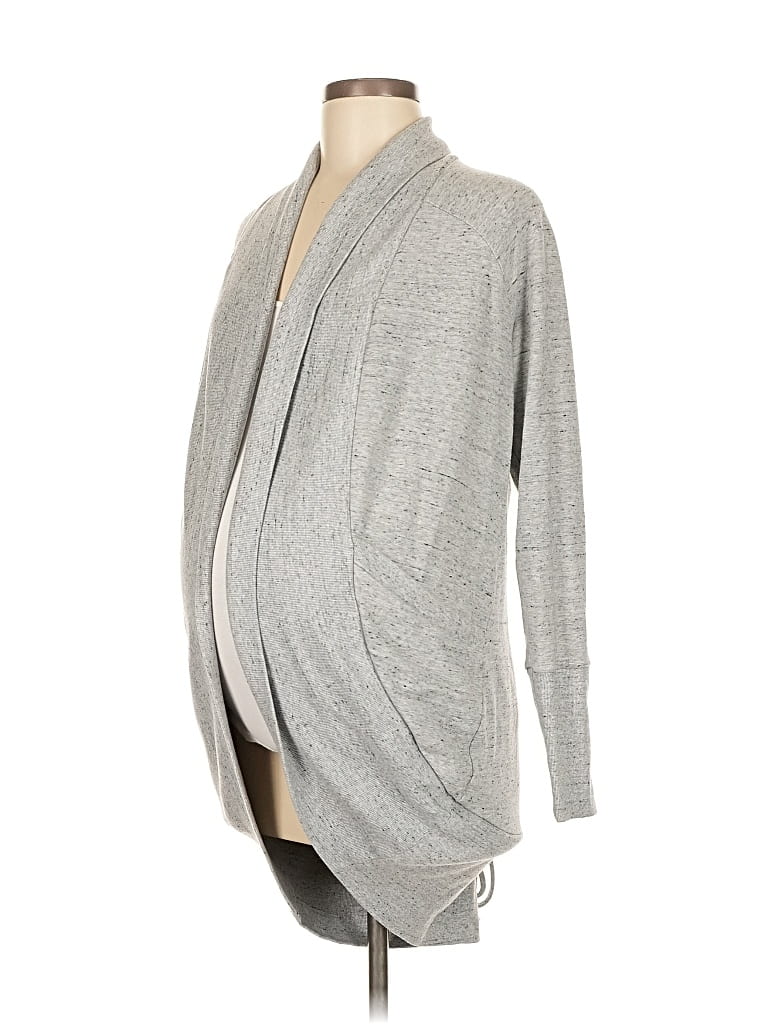 Pre-owned A Pea In The Pod Cardigan Sweater In Gray