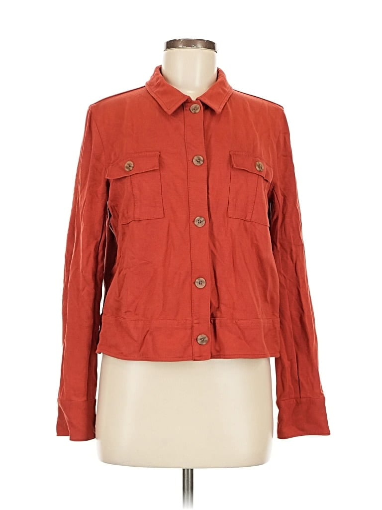 Pre-owned Jjill Jacket In Orange