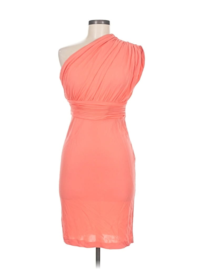 Pre-owned Halston Heritage Cocktail Dress In Orange