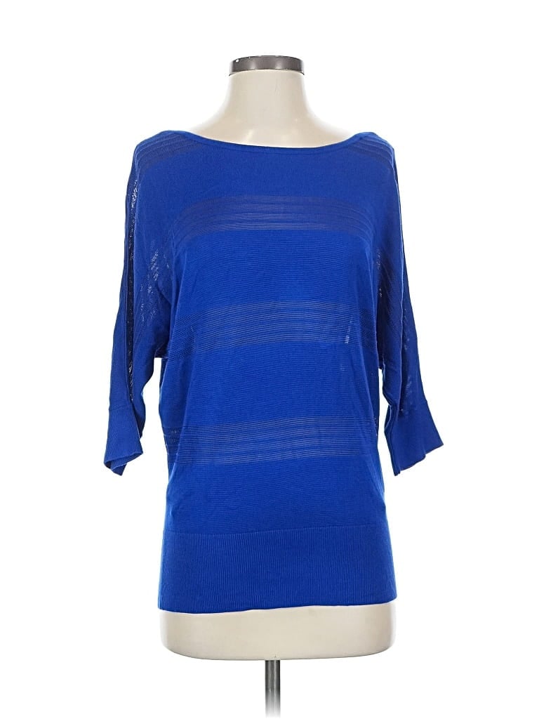 Pre-owned White House Black Market Pullover Sweater In Blue