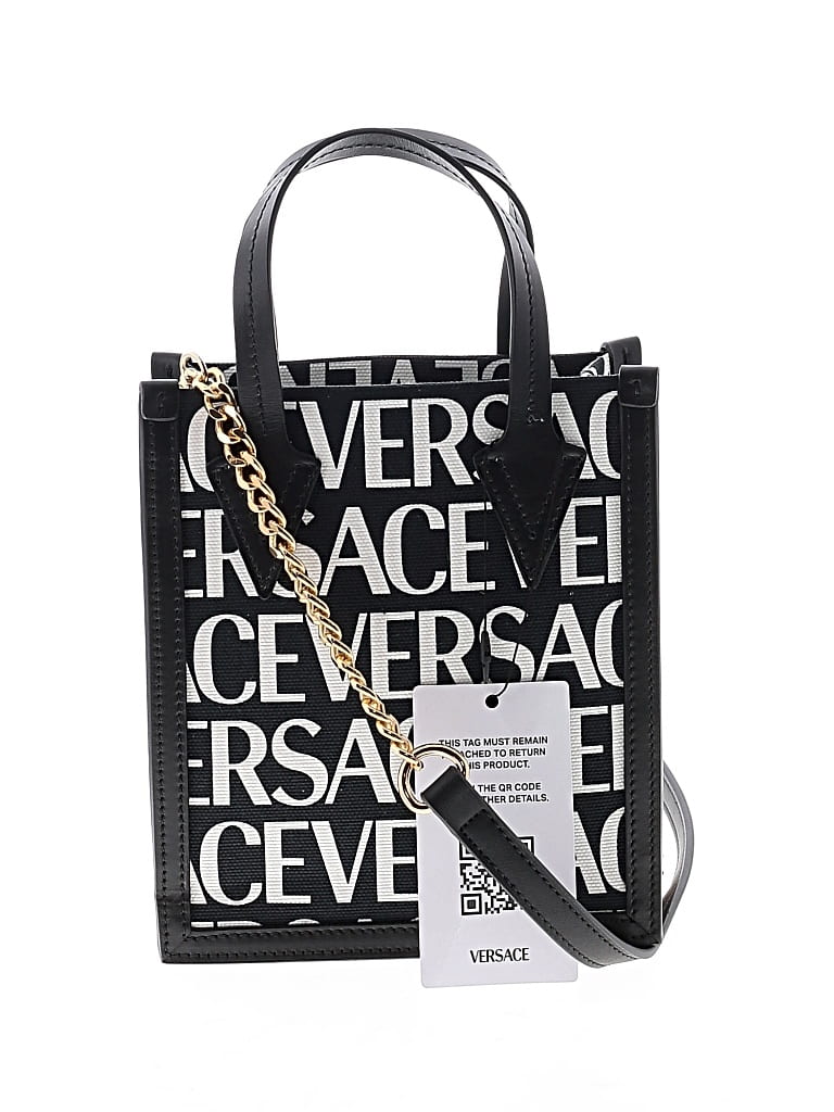 Versace Satchel In Black