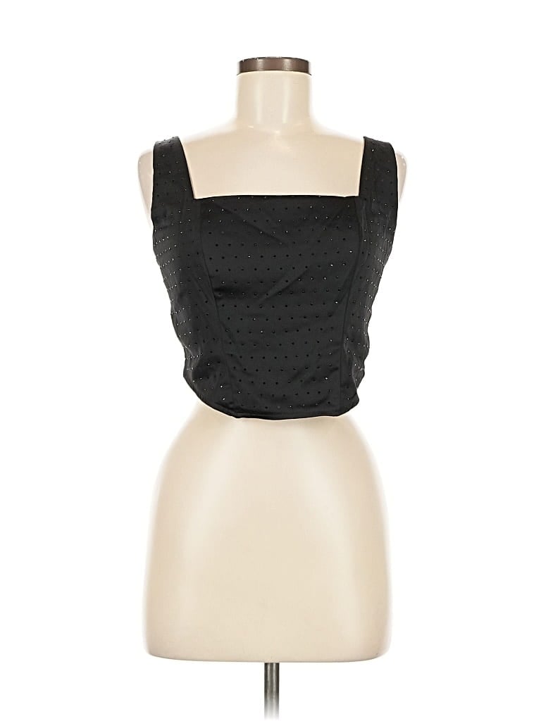 Pre-owned Wild Fable Sleeveless Blouse In Black