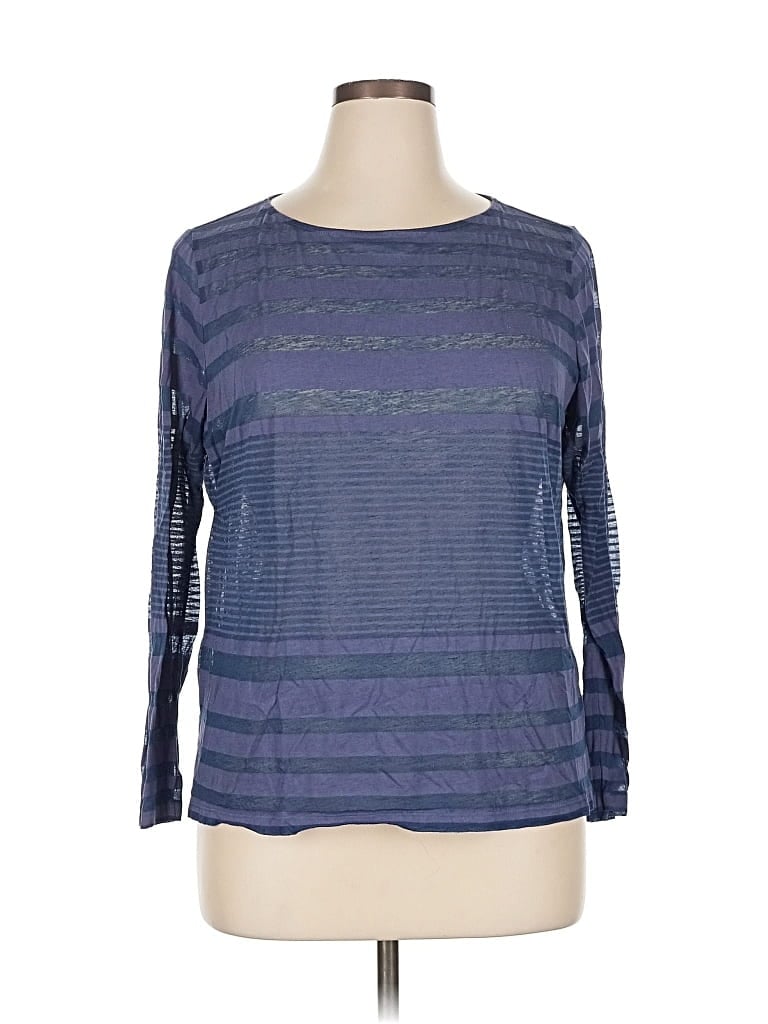 Pre-owned Tommy Bahama 3/4 Sleeve T-shirt In Blue