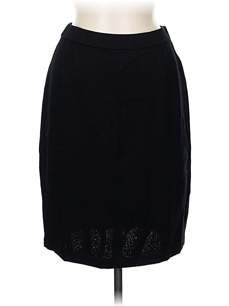 Pre-owned St. John Basics Formal Skirt In Black