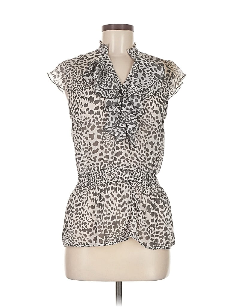 Pre-owned Xhilaration Sleeveless Blouse In Silver