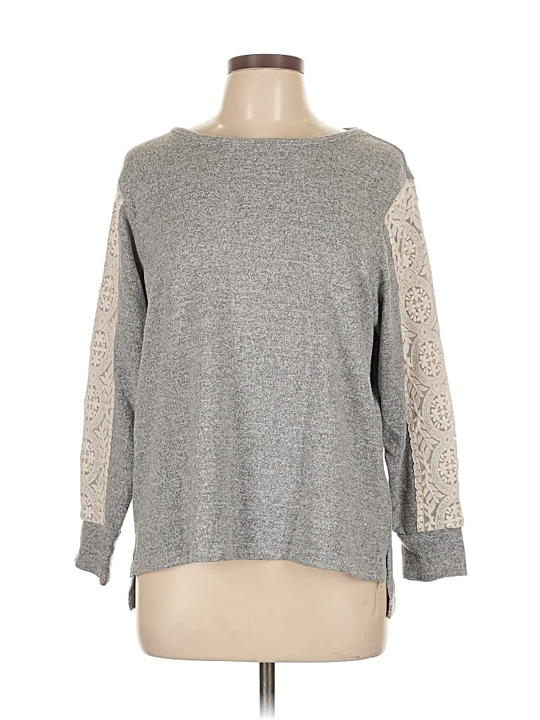Pre-owned Flora Nikrooz Pullover Sweater In Gray