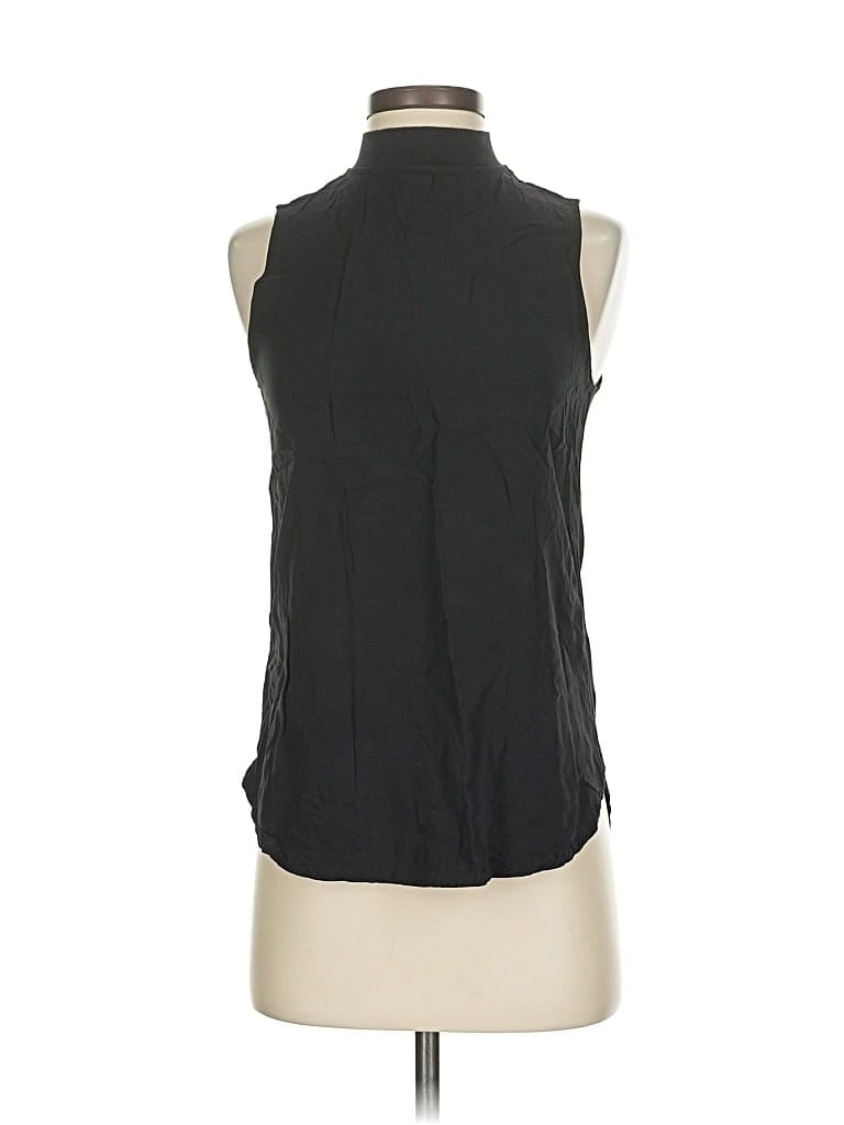 Pre-owned Ann Taylor Loft Sleeveless Blouse In Black