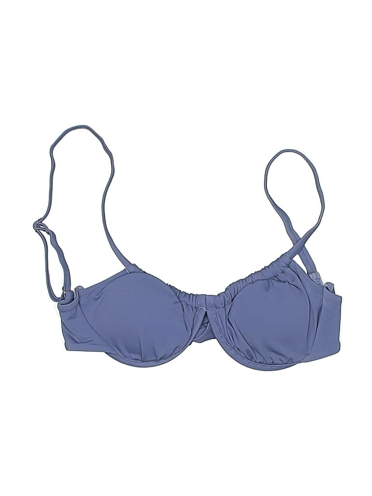 Pre-owned Altar'd State Swimsuit Top Blue Swimwear