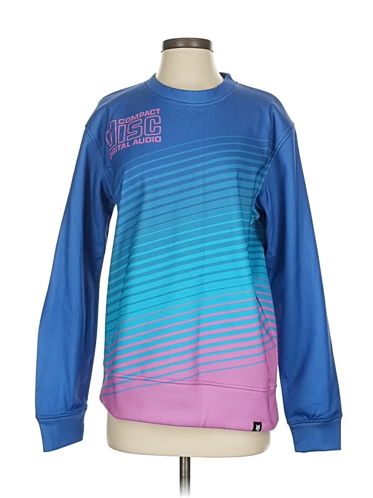 Pre-owned Assorted Brands Sweatshirt In Blue