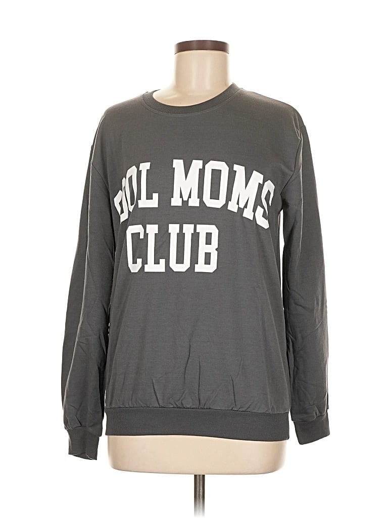 Pre-owned 2 To 5 Designs Long Sleeve T-shirt In Gray