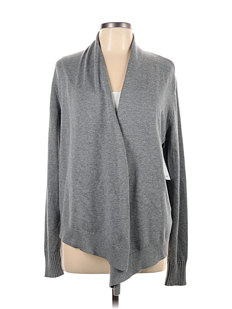Pre-owned Remade Cardigan Sweater In Gray