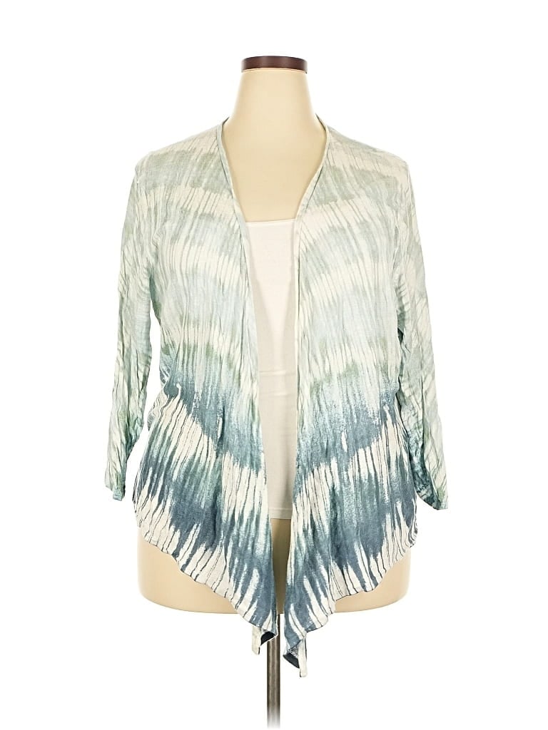 Pre-owned Nic + Zoe Cardigan Sweater In Blue