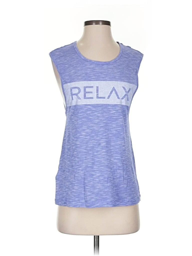 Pre-owned Lorna Jane Active Sleeveless T-shirt In Purple