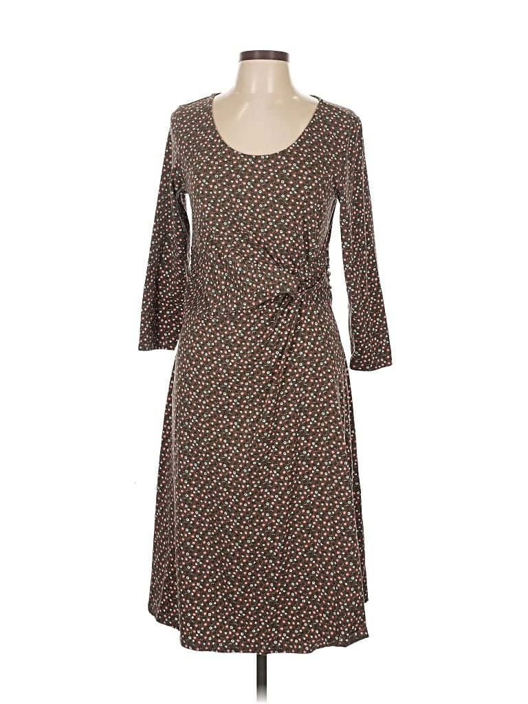 Pre-owned Lands' End Casual Dress In Brown