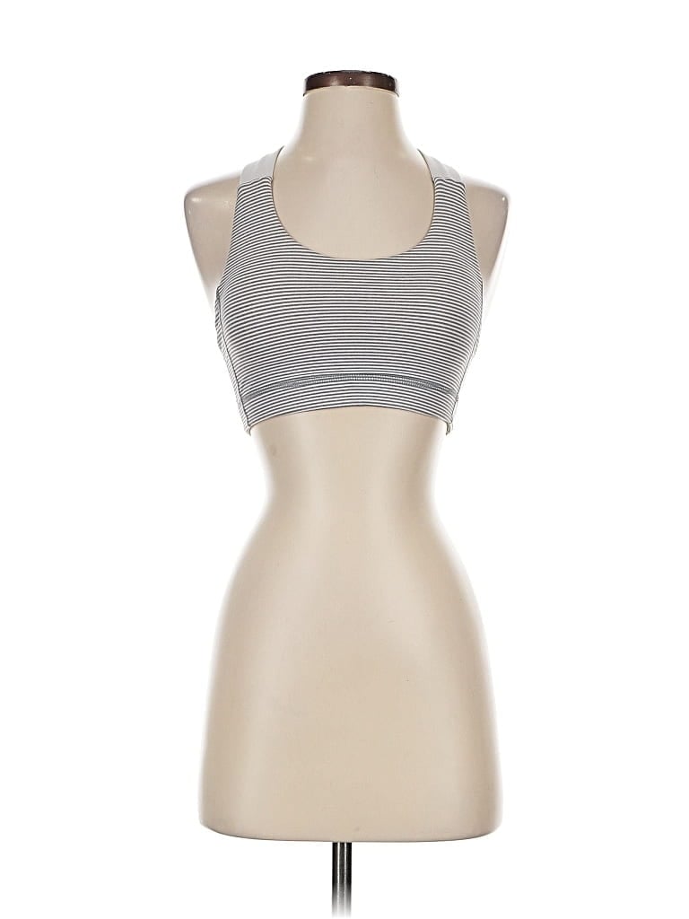 Pre-owned Lululemon Athletica Sports Bra In Gray