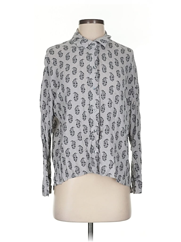 JAMES PERSE Pre-owned 3/4 Sleeve Blouse In Gray