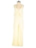 Privacy Please 100% Rayon Solid Yellow Jumpsuit Size S - photo 1