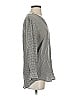 Joie 100% Silk Houndstooth Gray Long Sleeve Silk Top Size XS - photo 4