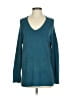 Nic + Zoe Teal Pullover Sweater Size S - photo 1