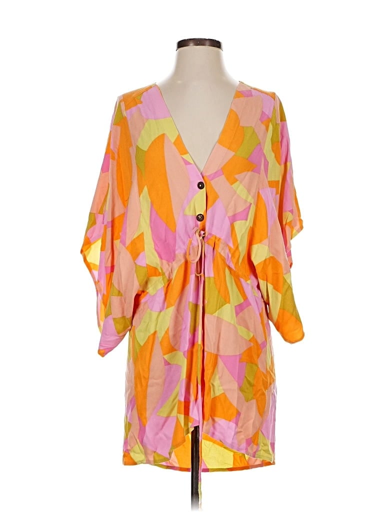 Pre-owned Olivaceous Casual Dress In Orange