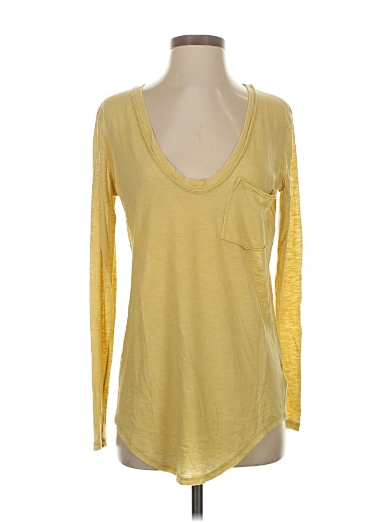 Pre-owned We The Free Long Sleeve T-shirt In Yellow