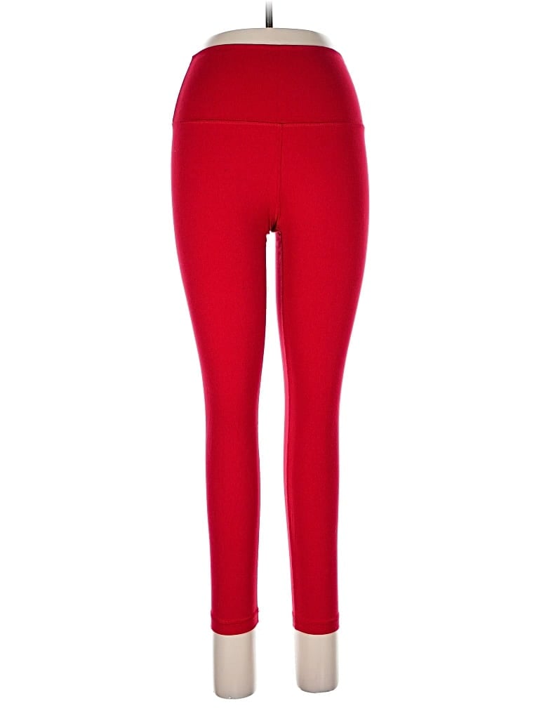 Pre-owned Yogalicious Active Pants In Red