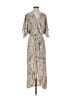 Lezat 100% Polyester Metallic Silver Cocktail Dress Size XS - photo 1