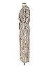 Lezat 100% Polyester Metallic Silver Cocktail Dress Size XS - photo 5