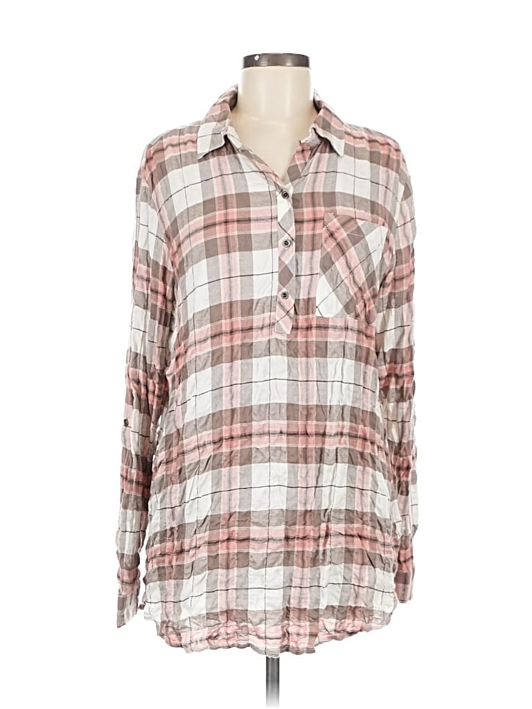 Pre-owned Jane And Delancey Long Sleeve Blouse In Pink