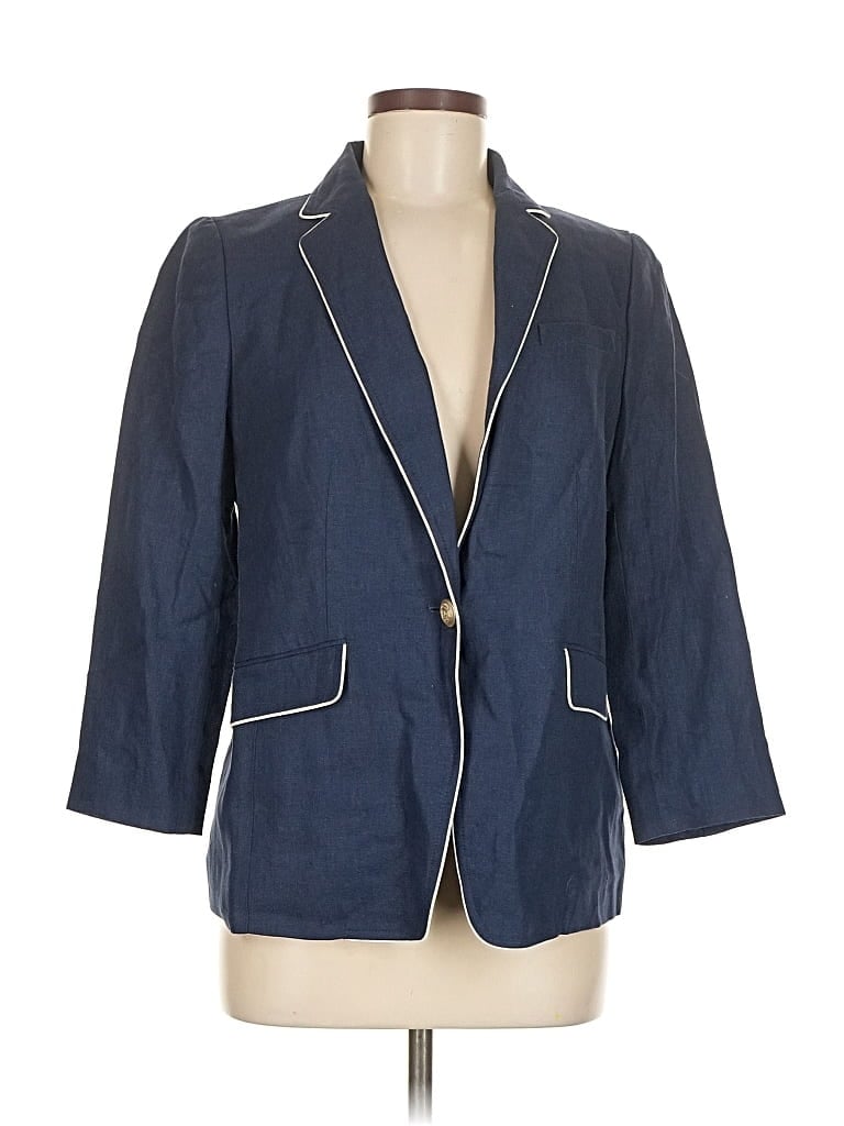 Pre-owned Talbots Blazer Jacket In Blue