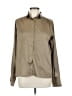 Gant 100% Polyester Metallic Tan Long Sleeve Blouse Size 12 - photo 1